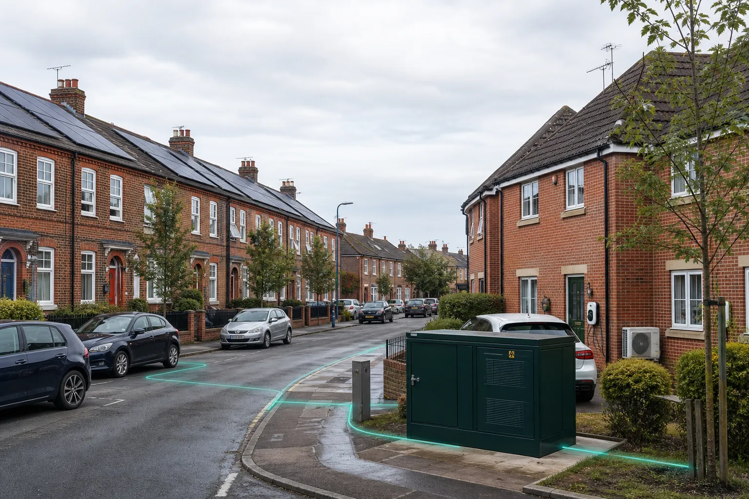 Local energy coordination across a British residential street